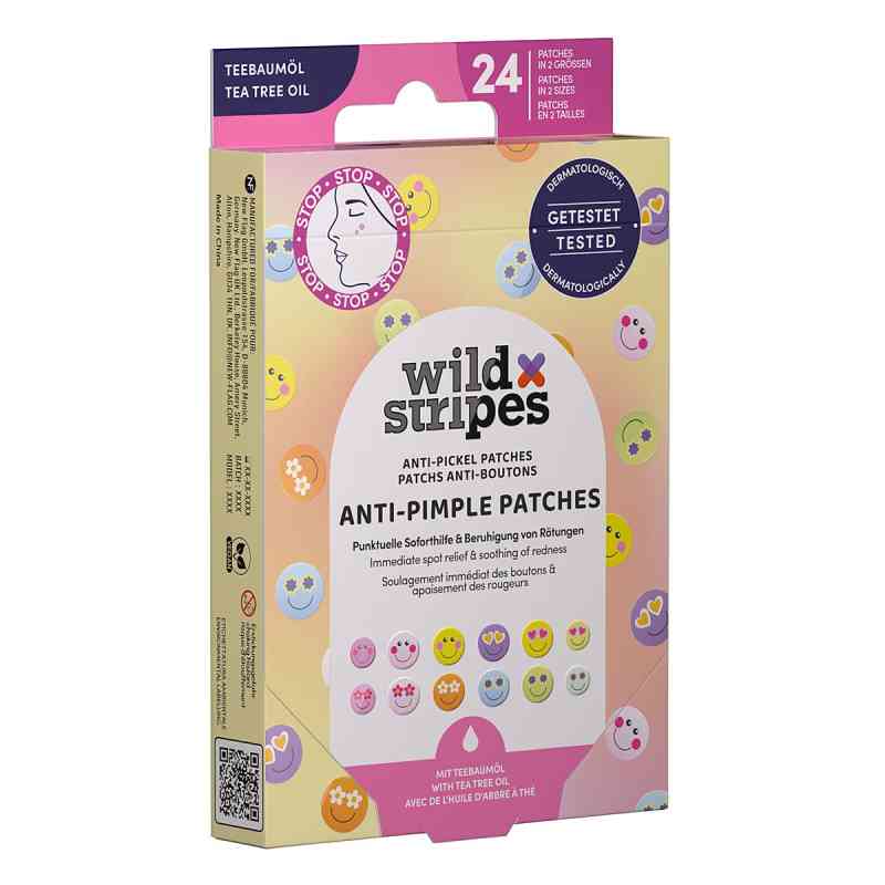 Wild Stripes Plastry na pryszcze Smile Stop 24 szt. od New Flag GmbH PZN 19723445