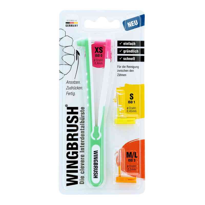 Wingbrush Zestaw startowy z szczoteczką międzyzębową 3 szczotecz 1 szt. od IMP GmbH International Medical Products PZN 13704961