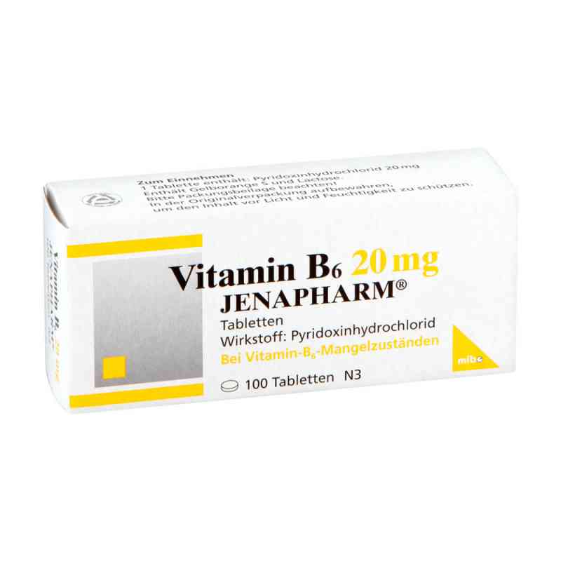 Witamina B6 20 mg Jenapharm tabletki 100 szt. od MIBE GmbH Arzneimittel PZN 04029414