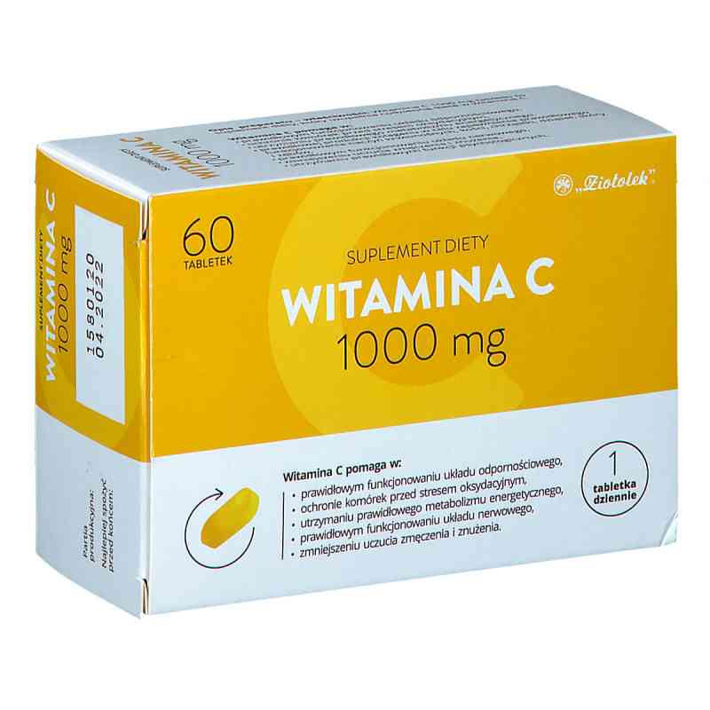 Witamina C 1000 mg tabletki 60  od PRZEDSIĘBIORSTWO FARMACEUTYCZNE  PZN 08301153