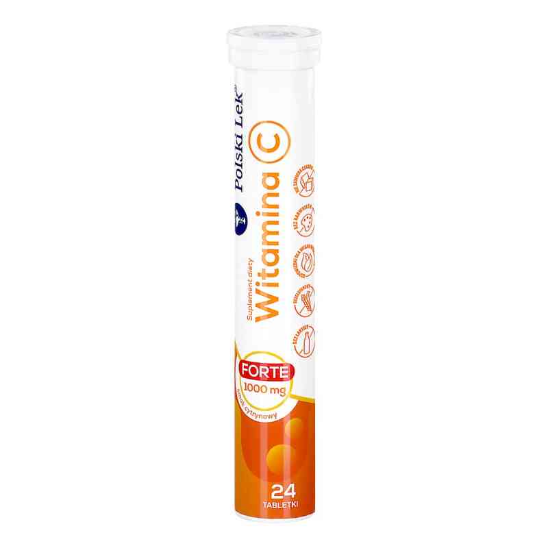 Witamina C Forte 1000mg 24 tabletki musujące 24  od POLSKI LEK  PZN 08304060