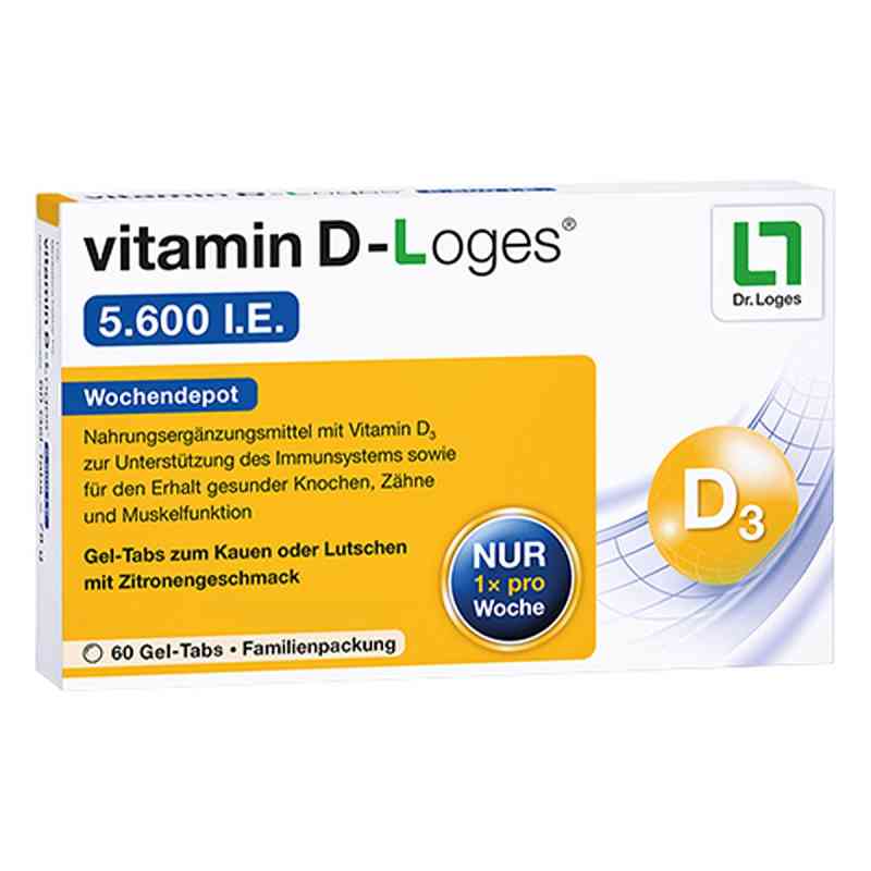 Witamina D - Loges 5.600 I.e. tabletki do ssania 60 szt. od Dr. Loges + Co. GmbH PZN 11640978
