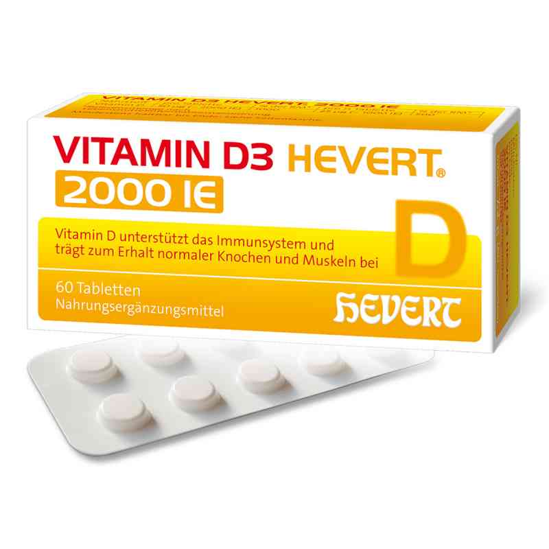 Witamina D3 Hevert 2.000 I.e. tabletki 60 szt. od Hevert Arzneimittel GmbH & Co. K PZN 11116697