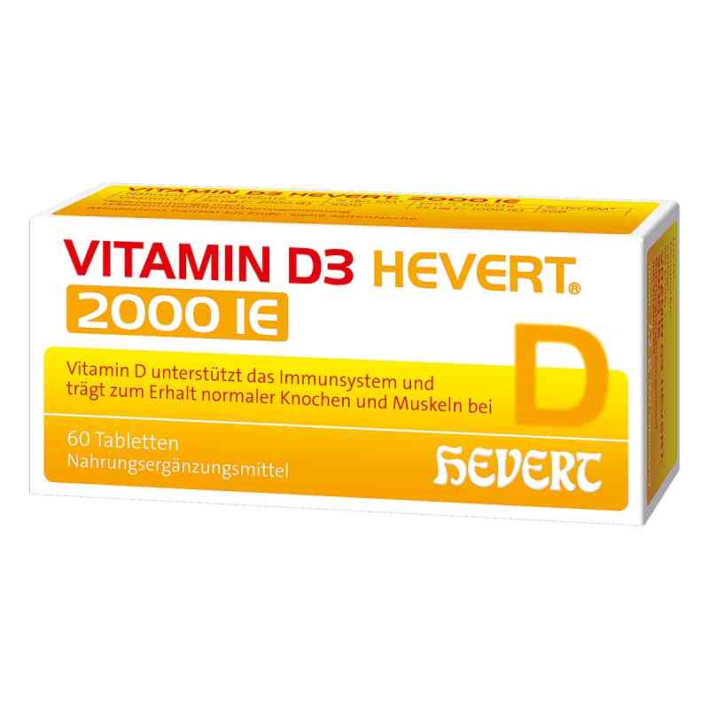 Witamina D3 Hevert 2.000 I.e. tabletki 60 szt. od Hevert-Arzneimittel GmbH & Co. KG PZN 11116697