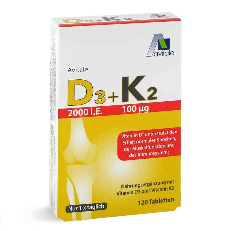 Witamina D3 + K2 2000 I.e.+100 mcg tabletki 120 szt. od Avitale GmbH PZN 15205937