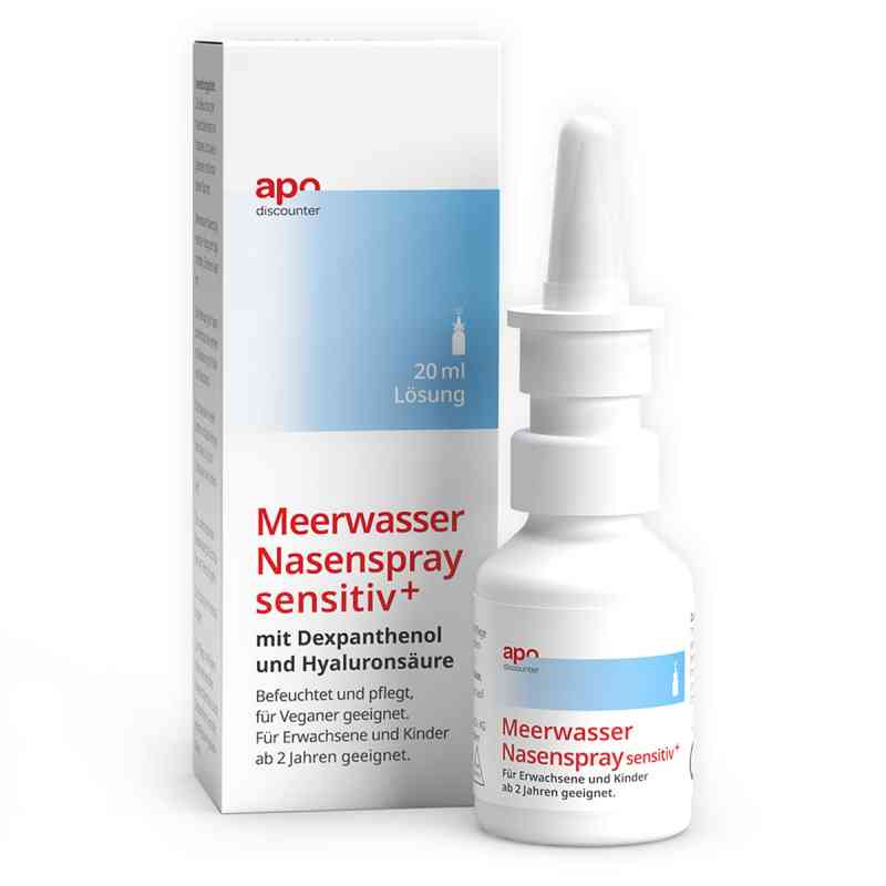 Woda morska Sensitiv+ Apodiscounter spray 20 ml od Pharma Aldenhoven GmbH & Co. KG PZN 18438903