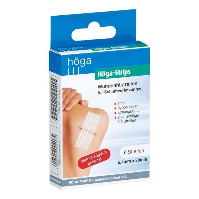 Wundnahtstreifen Höga-strips 6,4x80 mm 2X3 szt. od Höga-Pharm GmbH PZN 02469155