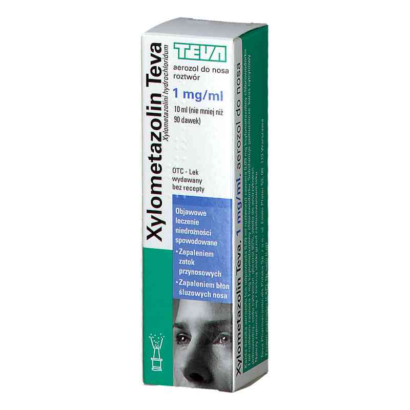 Xylometazolin Teva aerozol do nosa 1 mg/ml 10 ml od MERCKLE GMBH PZN 08300065