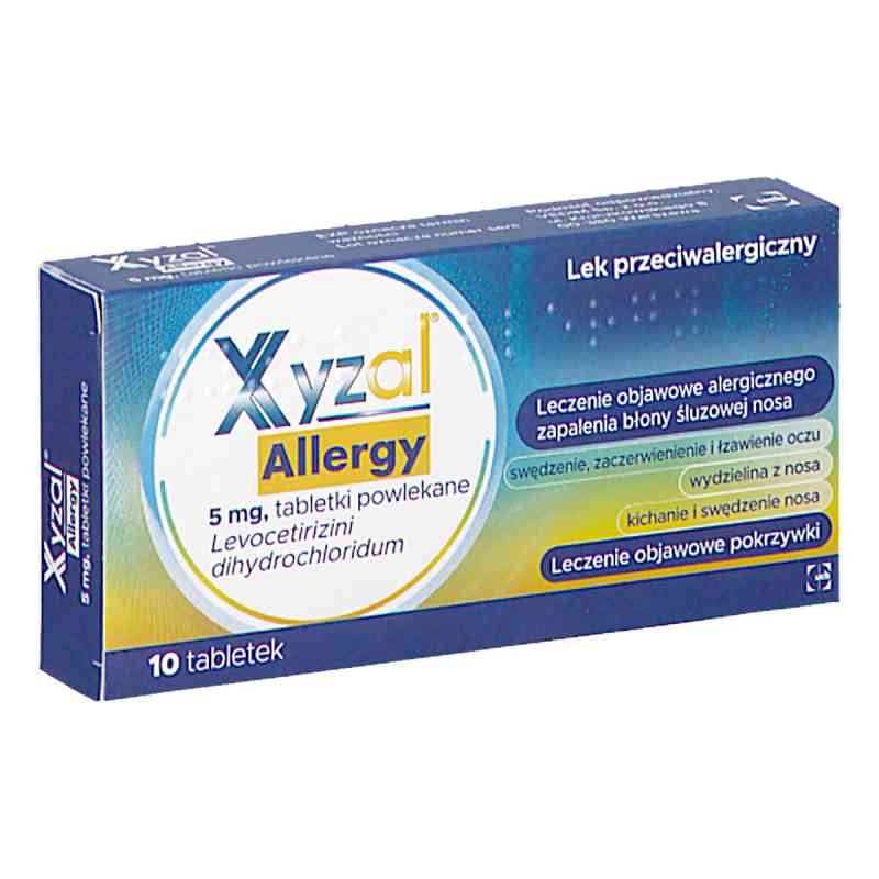 Xyzal Allergy 5 mg tabletki 10  od AESICA PHARMACEUTICALS S.R.L. PZN 08305321