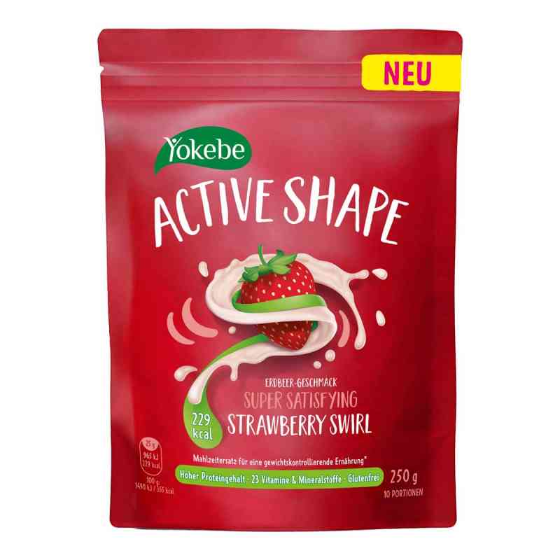 Yokebe Active Shape Strawberry Swirl Pulver 250 g od Naturwohl Pharma GmbH PZN 17574774