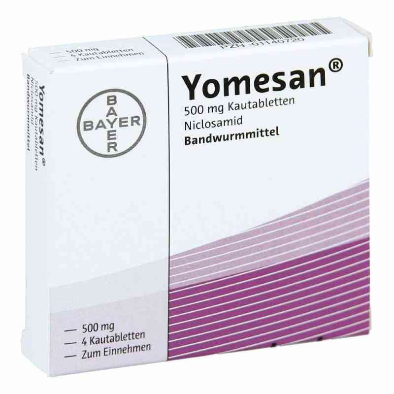 Yomesan Tabletki do żucia 500 mg 4 szt. od Bayer Vital GmbH GB Pharma PZN 01140720