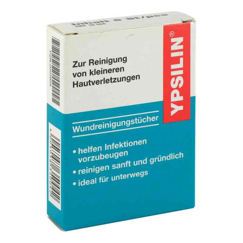 Ypsilin chusteczki oczyszczające rany 5 szt. od Holthaus Medical GmbH & Co. KG PZN 02003959
