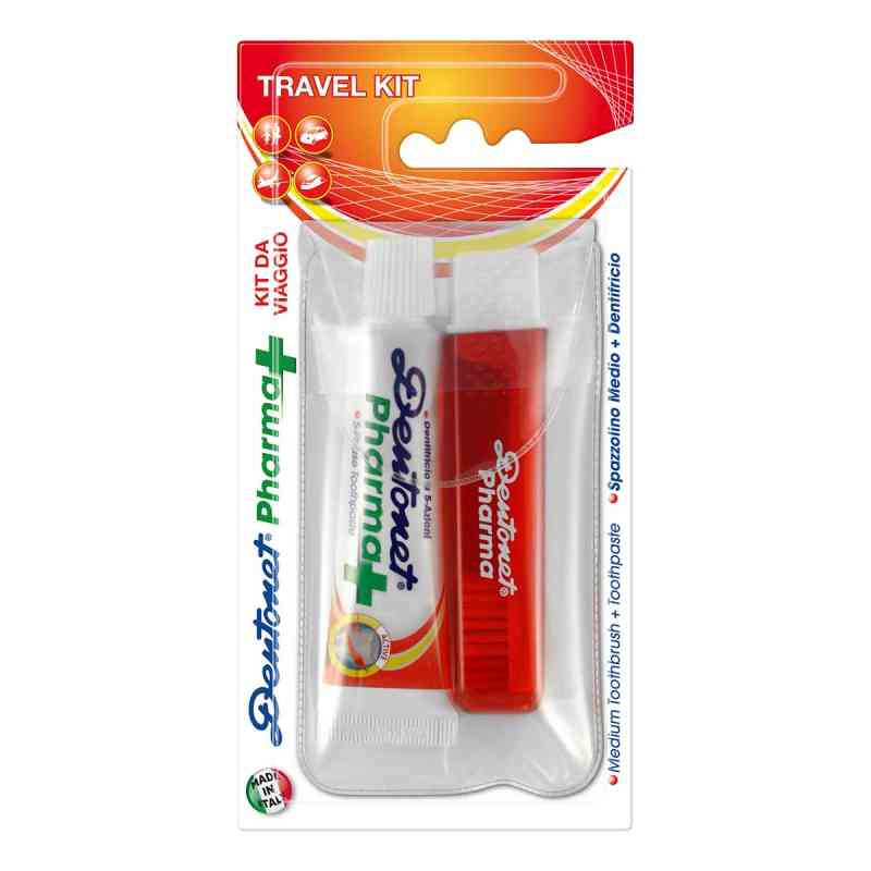 Zahnputz Reiseset Dentonet Zahnbürste+zahncr.25 ml 1 szt. od Megadent Deflogrip Gerhard Reeg GmbH PZN 06473113