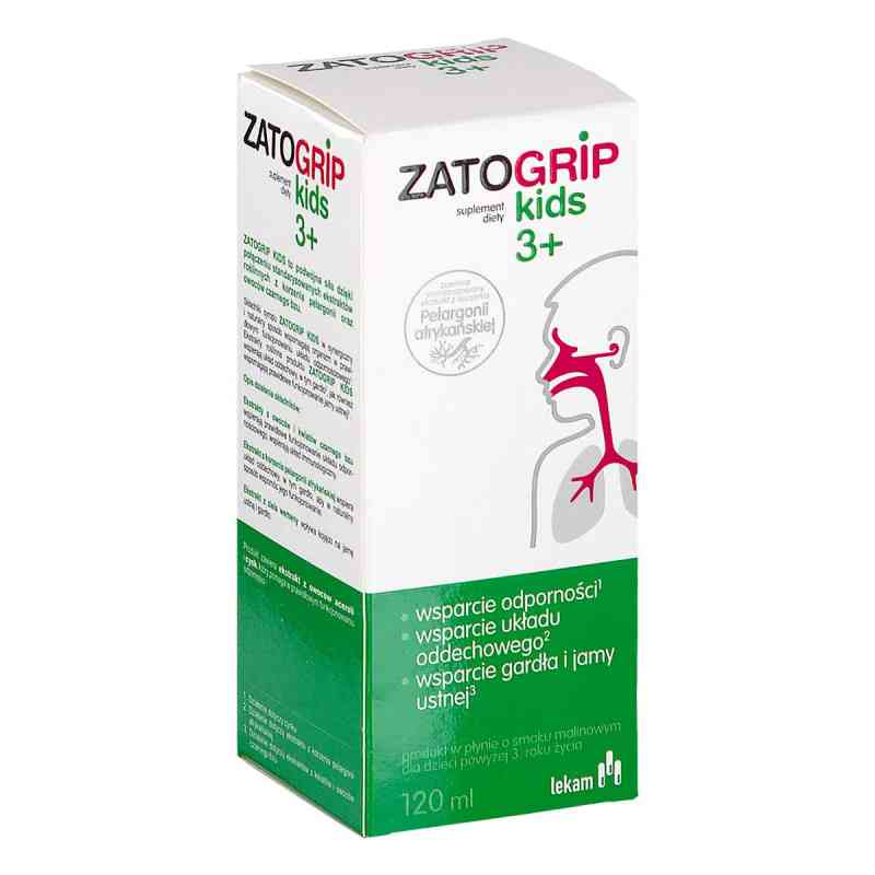 Zatogrip Kids 3+ syrop 120 ml od PRZEDSIĘBIORSTWO FARMACEUTYCZNE LEK-AM SP. Z O.O. PZN 08306183