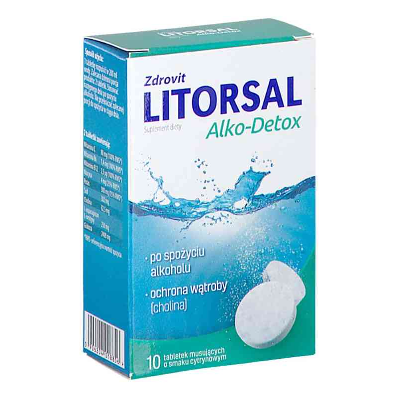Zdrovit Litorsal Alko-Detox tabletki musujące 10  od NP PHARMA SP. Z O.O. PZN 08304281