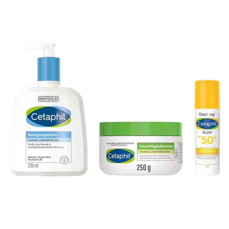 Zestaw pielęgnacyjny Cetaphil: oczyszczanie, pielęgnacja kremem  1 sasz. od Galderma Laboratorium GmbH PZN 08105383