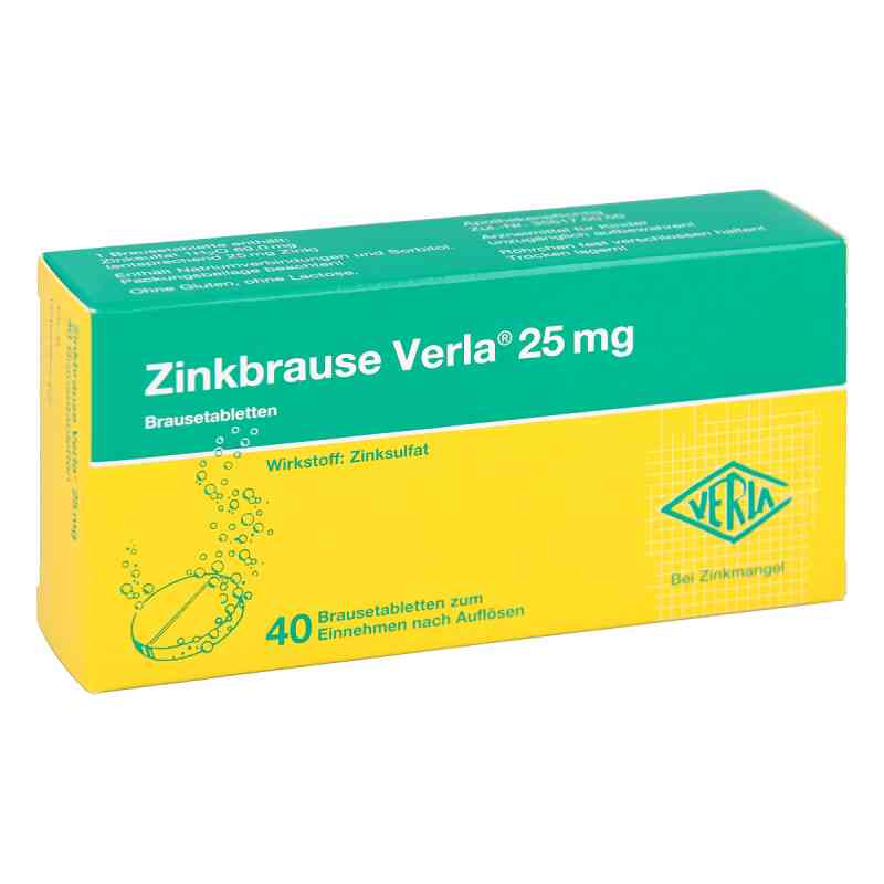 Zinkbrause Verla 25 mg tabletki musujące 40 szt. od Verla-Pharm Arzneimittel GmbH &  PZN 01564526