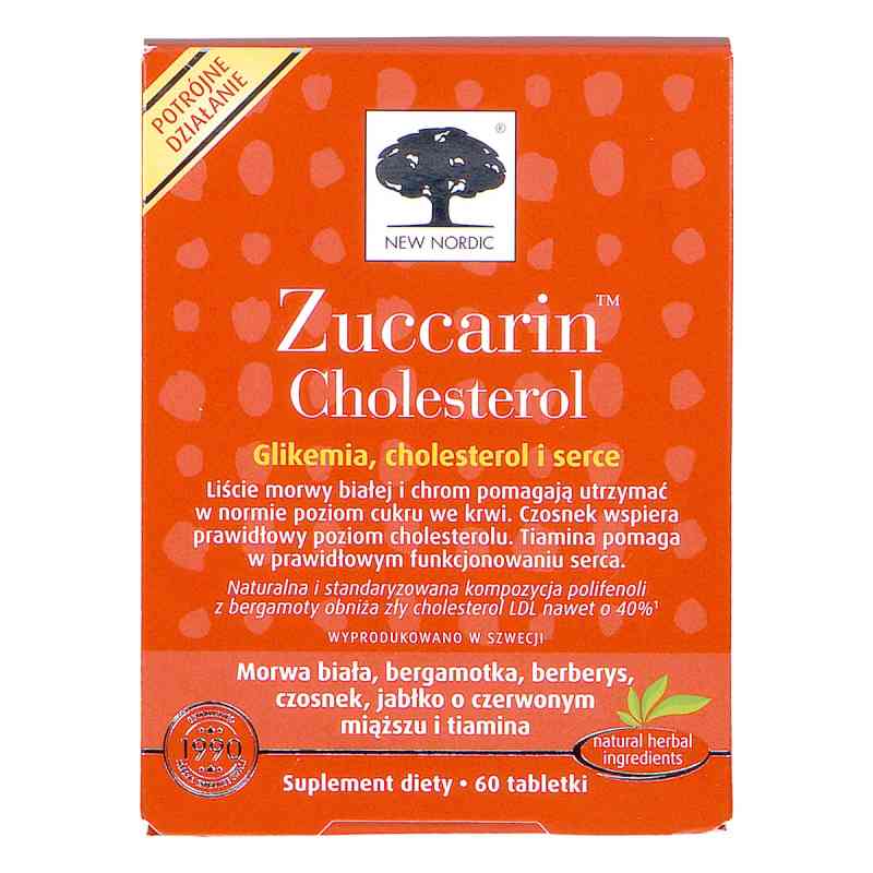 Zuccarin Cholesterol tabletki 60  od NEW NORDIC HEALTHBRANDS AB PZN 08305893