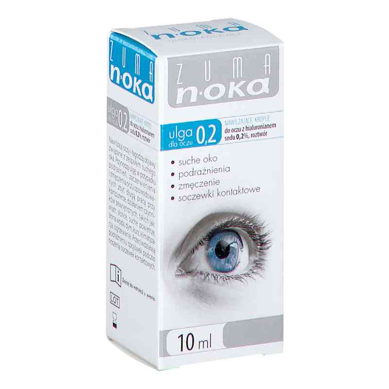 ZUMA Ulga dla oczu Krople z hialuronianem sodu 0,2 10 ml od FARMIGEA S.P.A. PZN 08301222