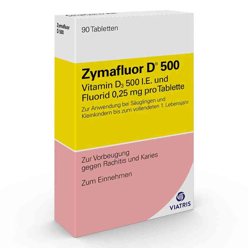 Zymafluor witamina D 500 tabletki 90 szt. od Viatris Healthcare GmbH PZN 03665071