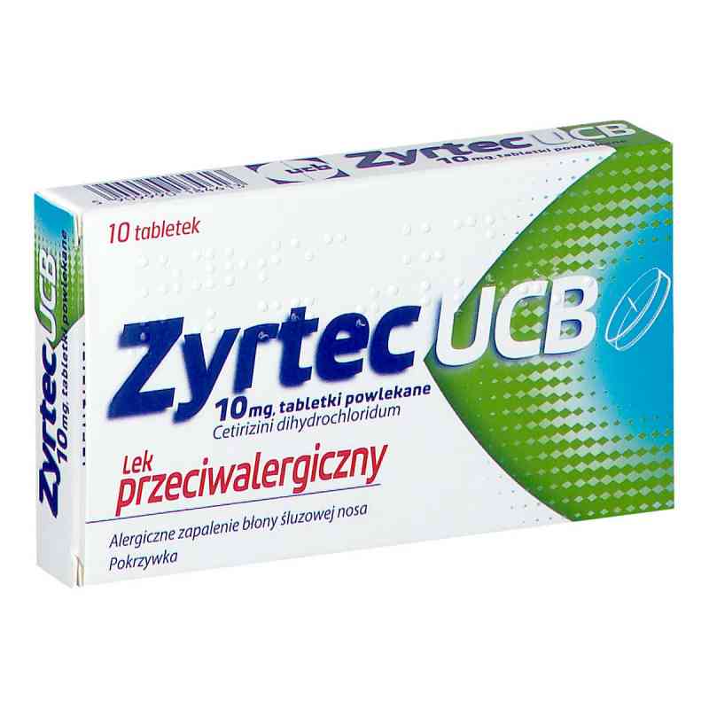 Zyrtec UCB tabletki powlekane 10  od AESICA PHARMACEUTICALS S.R.L. PZN 08301625