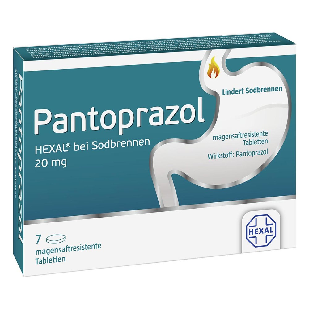 Pantoprazol Hexal b.Sodbrennen magens.r.Tabl. 7 szt.