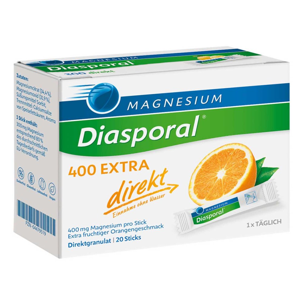 Magnesium Diasporal 400 Extra direkt saszetki 20 szt.