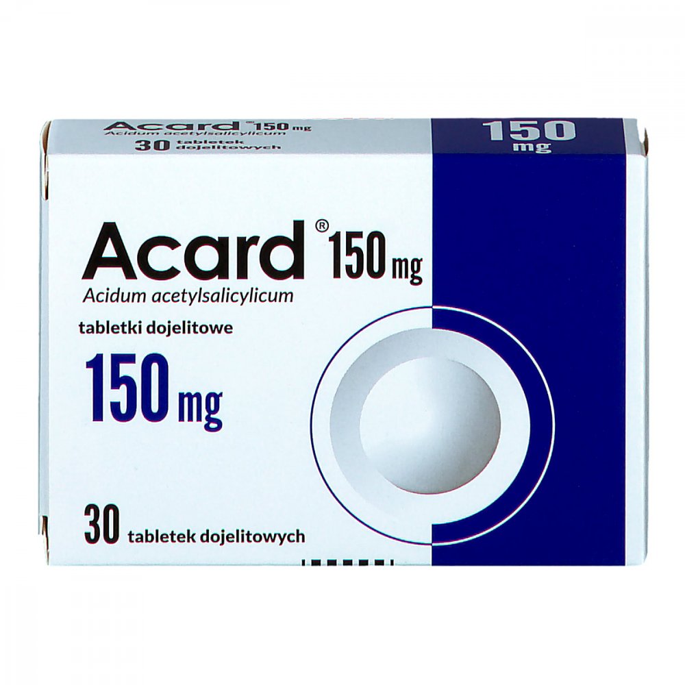 Acard 150 mg 30 tabletek, Acard 150 bez recepty, Acard 150 cena, opinie ...