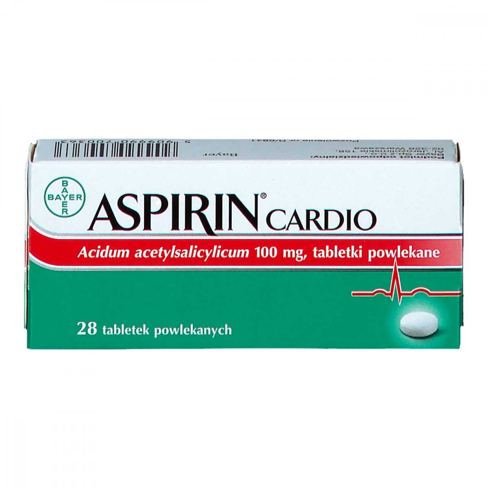Aspirin Cardio 100 mg Bayer, Aspirin Cardio opinie, cena Apo