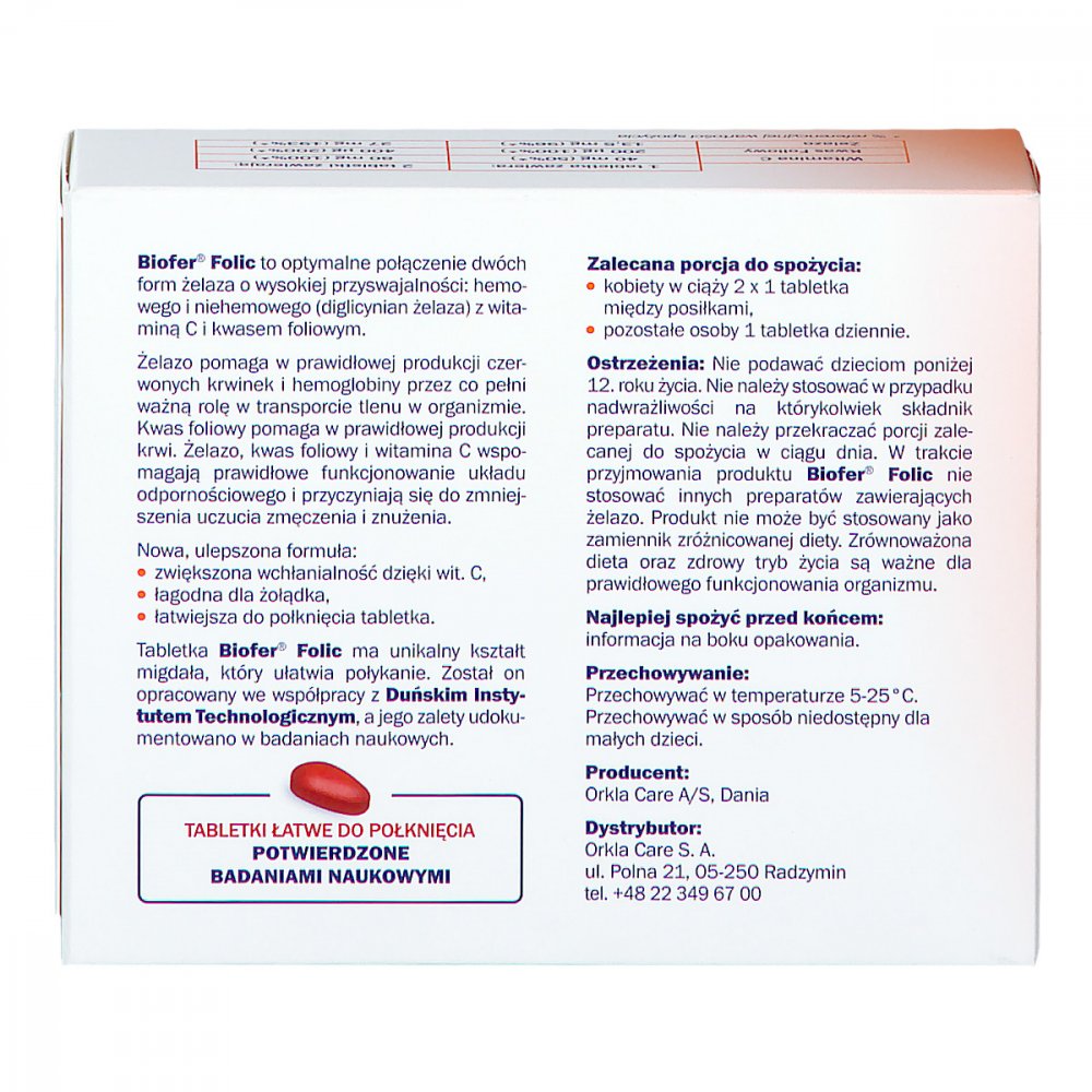 Biofer Folic żelazo z kwasem foliowym, żelazo Biofer Folic - Apo ...