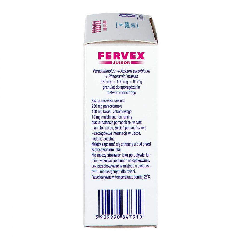 Fervex Junior saszetki, Fervex dla dzieci - Apo-Discounter.pl