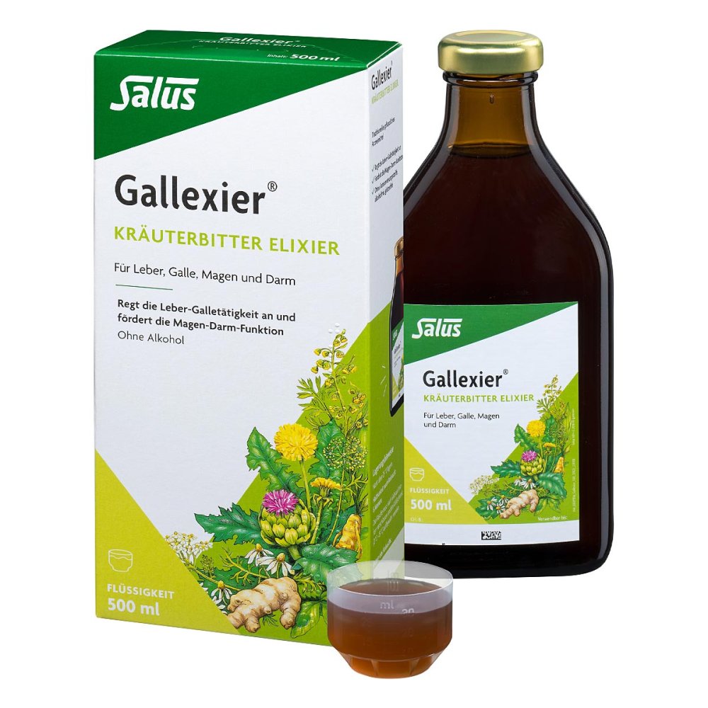 Gallexier Kräuterbitter Elixier Salus Flüss.z.e. 500 ml