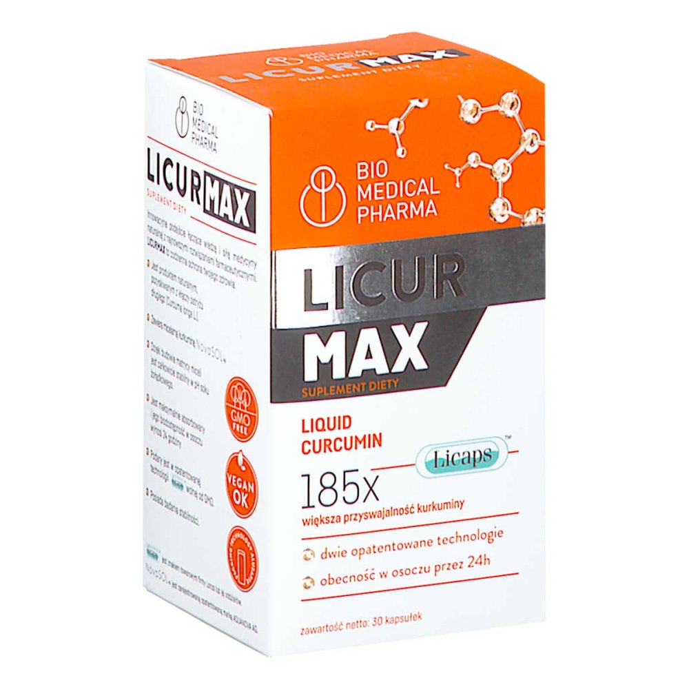 Licur max mizellarer Solibilisator aus Kurkuma-Rhizom-Extrakt 30 Kapseln BIO MEDICAL PHARMA main image 0