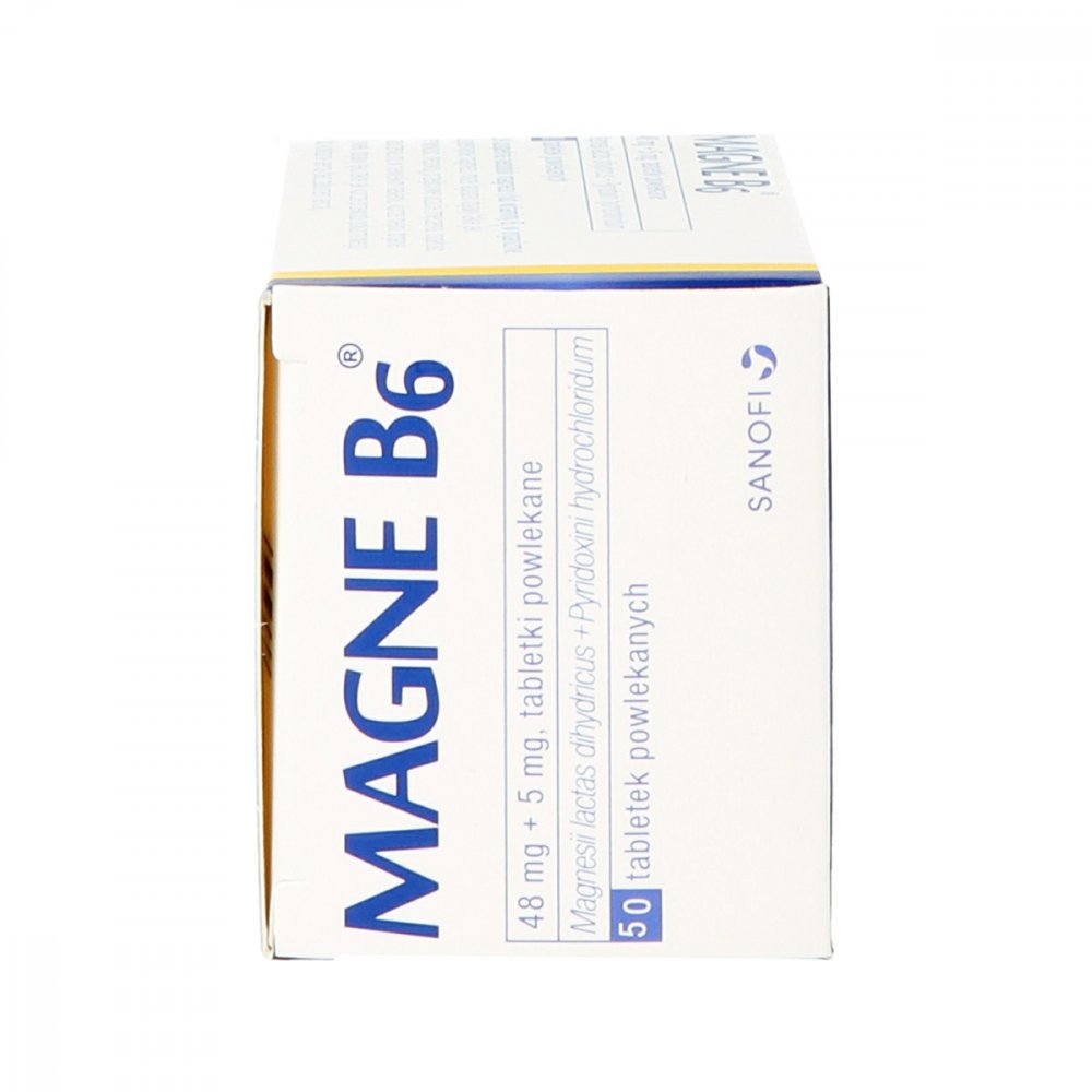 Magne B6 tabletki, dobrze przyswajalny magnez, mleczan magnezu - Apo