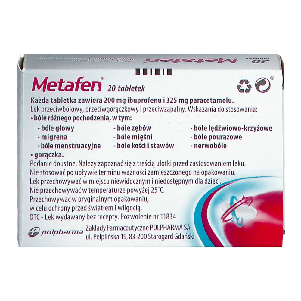 Metafen Metafen tabletki 20 kup online | apteka internetowa apo-discounter.pl