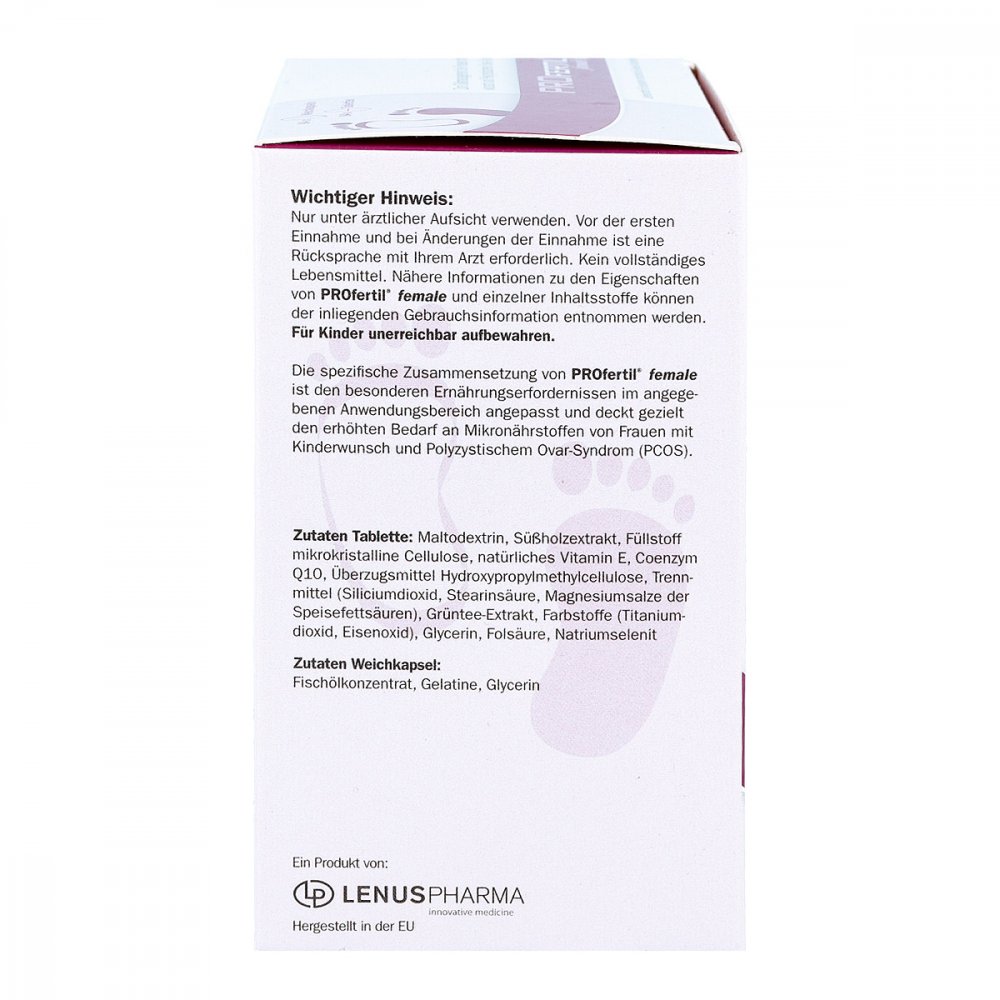 Profertil Femme - Complément Alimentaire 3 Mois - Lenus Pharma - Neuf - PZN08867520