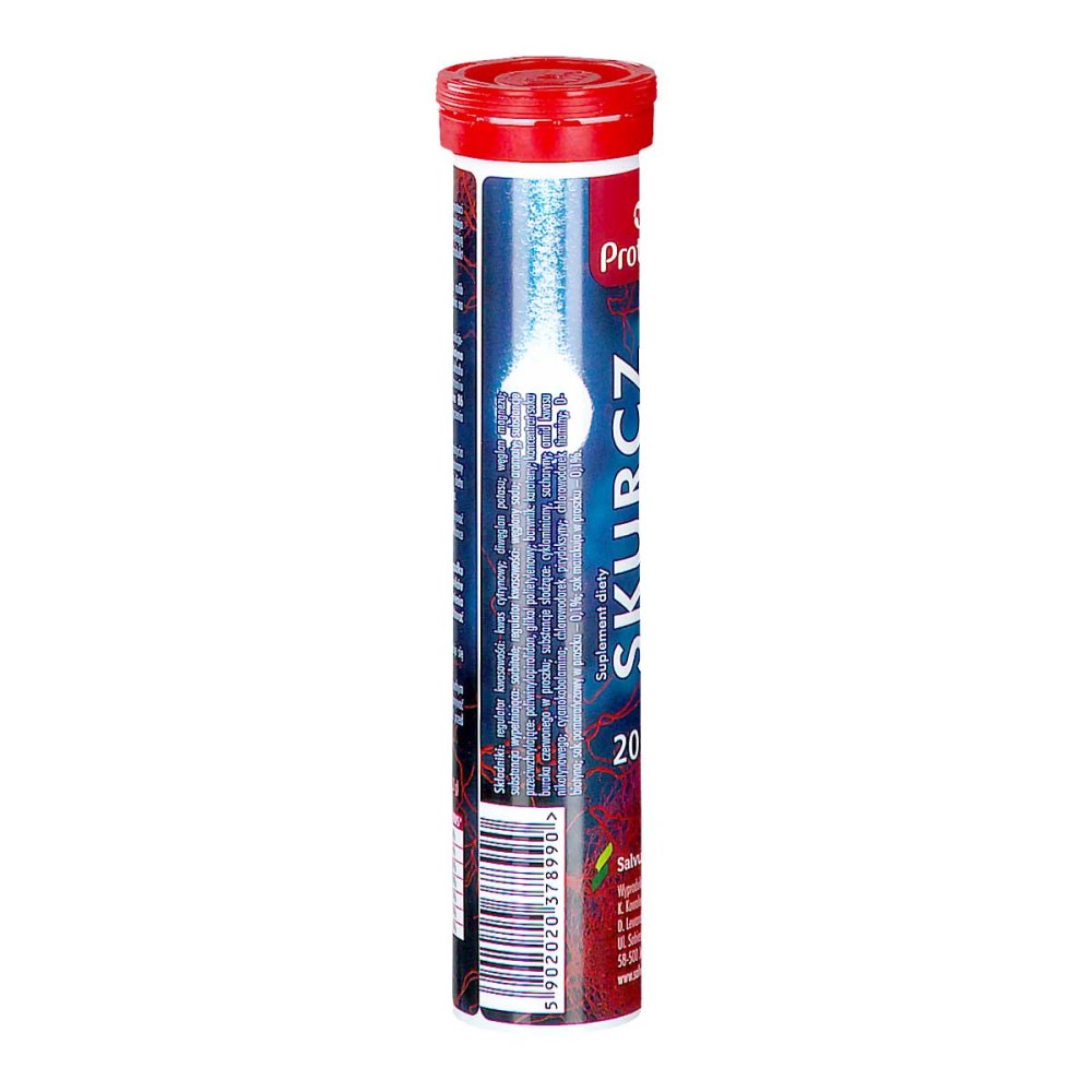 Comprimés Effervescents Protego Skurcz Mousse - 20 Comprimés, Marque Salvum