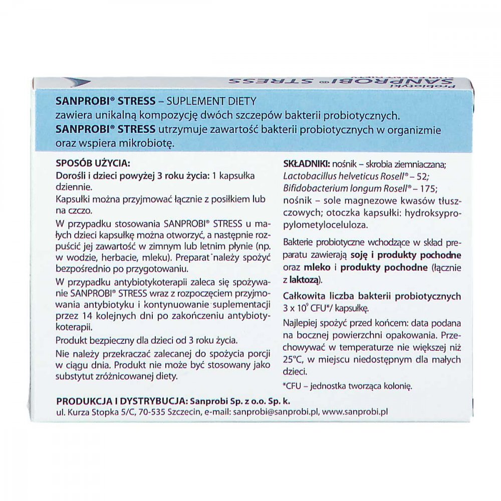 SANPROBI STRESS 20/40/60 Kapseln Probiotikum