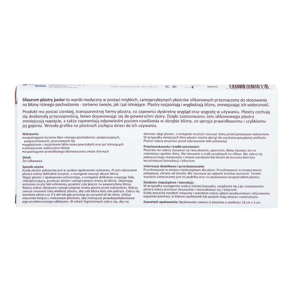 Silaurum junior silikonowe plastry na blizny 6 kup online