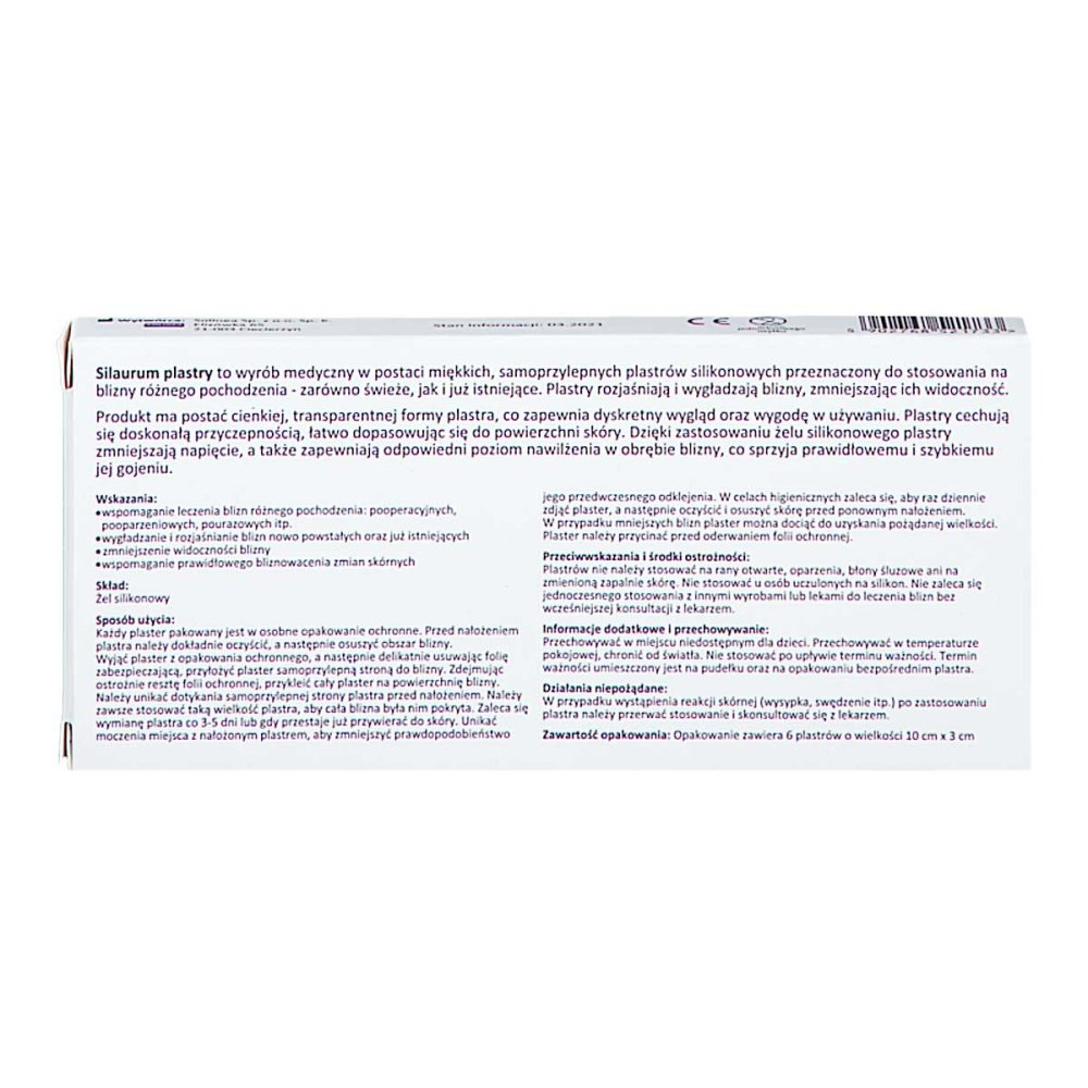 Silaurum silikonowe plastry na blizny 6 kup online