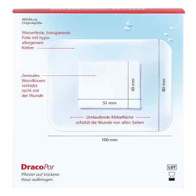Dracopor waterproof Wundverband steril 8x10cm zamów na apo-discounter.pl