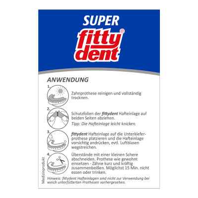 Fittydent super samoprzylepne paski mocujące do protez zębowych zamów na apo-discounter.pl