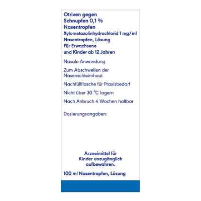 Otriven 0,1% Nasentropfen f.Erw.u.Schulkdr. zamów na apo-discounter.pl