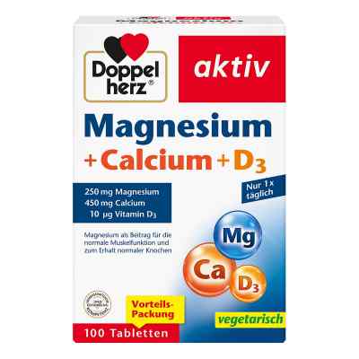 Doppelherz Aktiv Magnez+Wapń +D3 100 szt. zamów na apo-discounter.pl