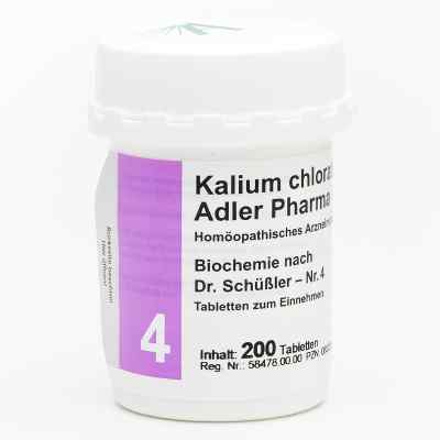 Biochemie Adler 4 Kalium chlor.D6 Adl.ph. Tabl. 200 szt. od Adler Pharma Produktion und Vert PZN 00833237