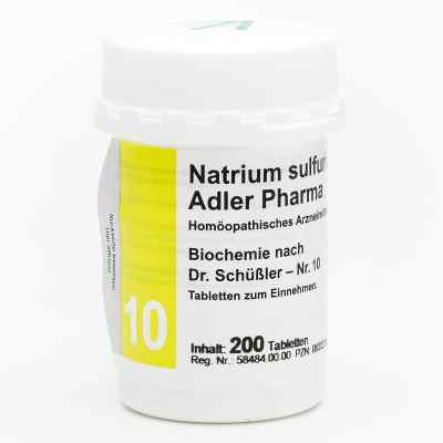 Biochemie Adler 10 Natrium sulf.D6 Adl.ph. Tabl. 200 szt. od Adler Pharma Produktion und Vert PZN 00833378