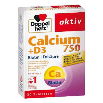 Doppelherz Calcium 750 + D3 + Biotyna tabletki zamów na apo-discounter.pl