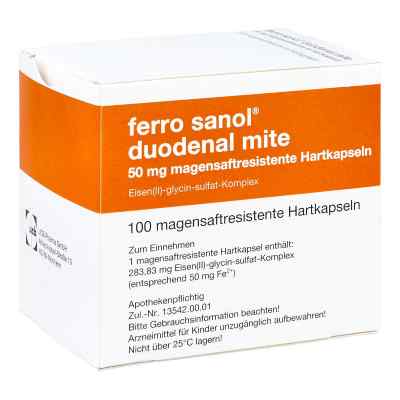 Ferro Sanol duo mite 50mg magens.r.Pel.i.Kps. zamów na apo-discounter.pl