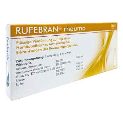 Rufebran rheumo Amp. 10 szt. od COMBUSTIN Pharmazeutische Präpar PZN 01085211