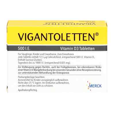 Vigantoletten 500 I.e. Vitamin D3 Tabletten Vigantoletten 500 I.e. Vitamin D3 Tabletten